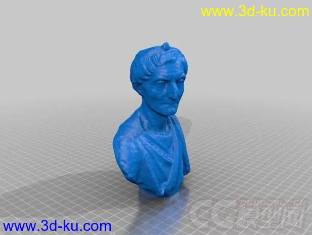 牧师半身像 3D打印模型  STL格式的图片2