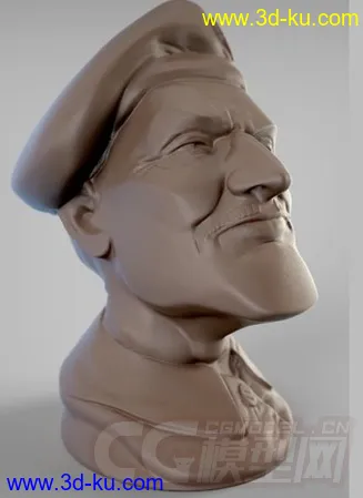 大鼻子上校 3D打印模型 STL格式的图片2