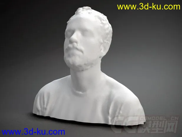 歌手人物头像 3D打印模型 STL格式的图片1