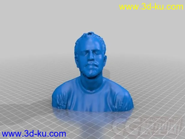 歌手人物头像 3D打印模型 STL格式的图片2