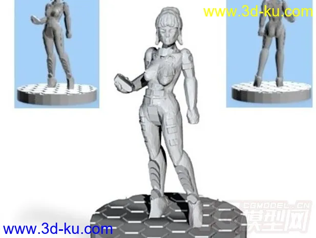 亚历山德拉塑像 3D打印模型 STL格式的图片3