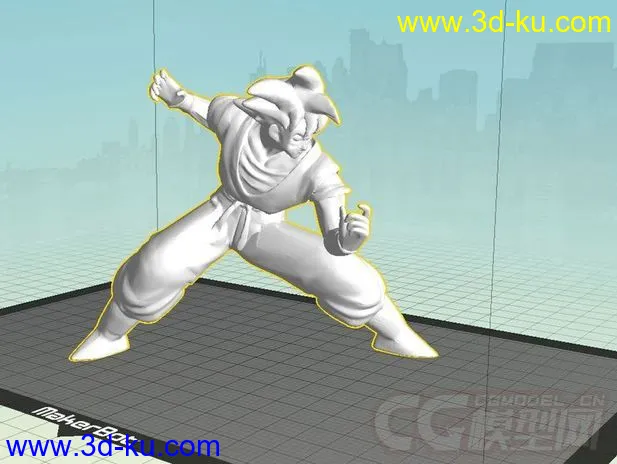 动漫人物 3D打印模型 STL格式的图片3