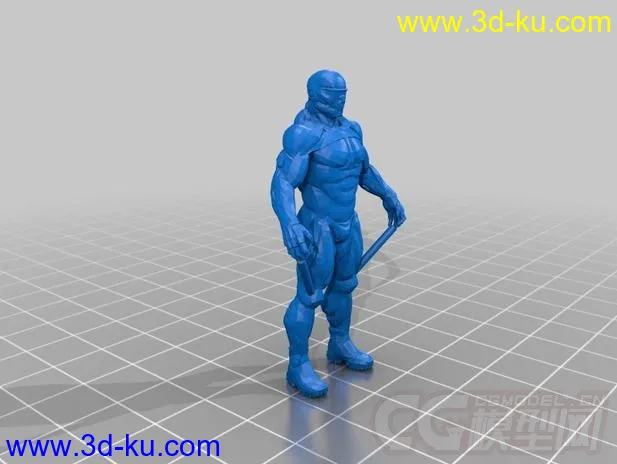 孤独危机2主角 3D打印模型 STL格式的图片2