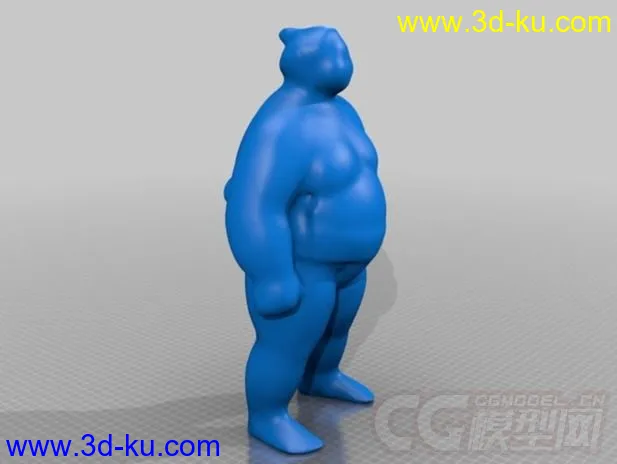 胖子 3D打印模型 STL格式的图片1