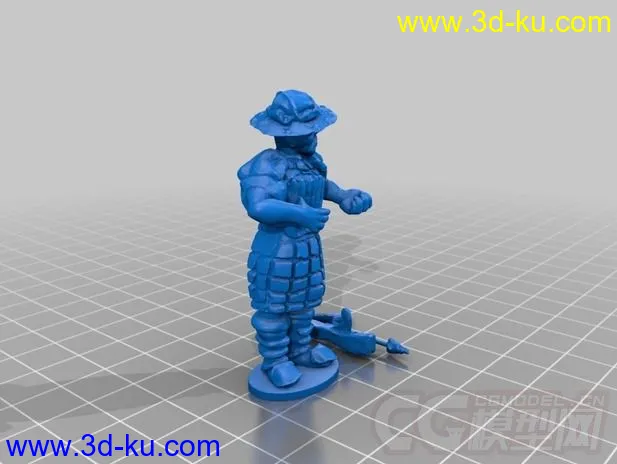 人物模型 3D打印模型 STL格式的图片3