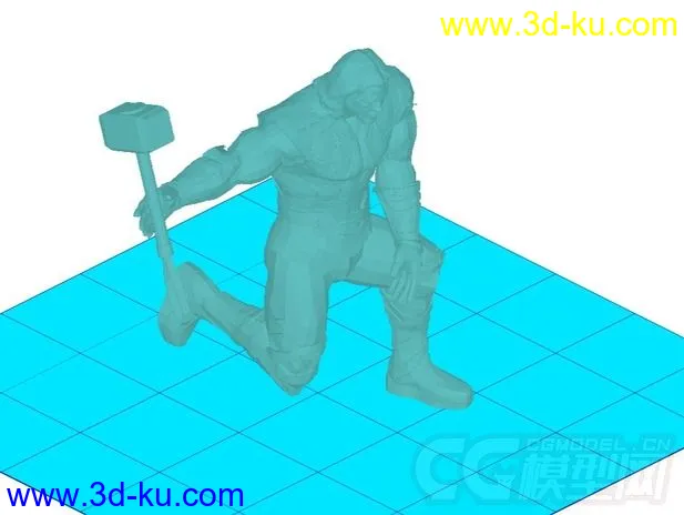 人物雷神 3D打印模型 STL格式的图片1