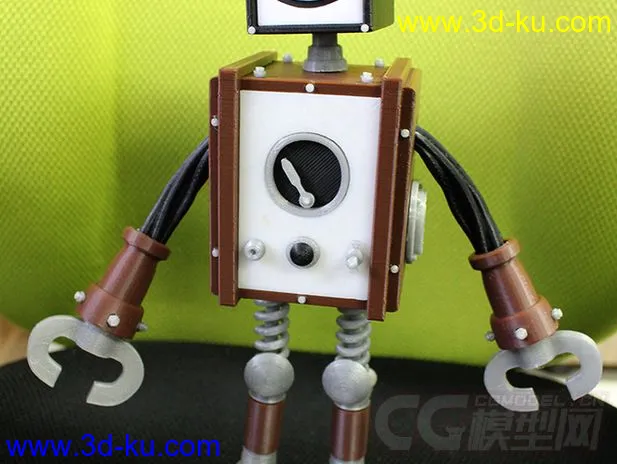 通讯机器人 3D打印模型 STL格式的图片3