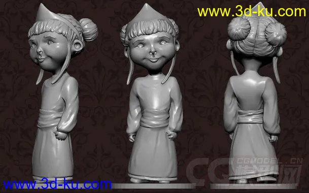 小公主 3D打印模型 STL格式的图片2