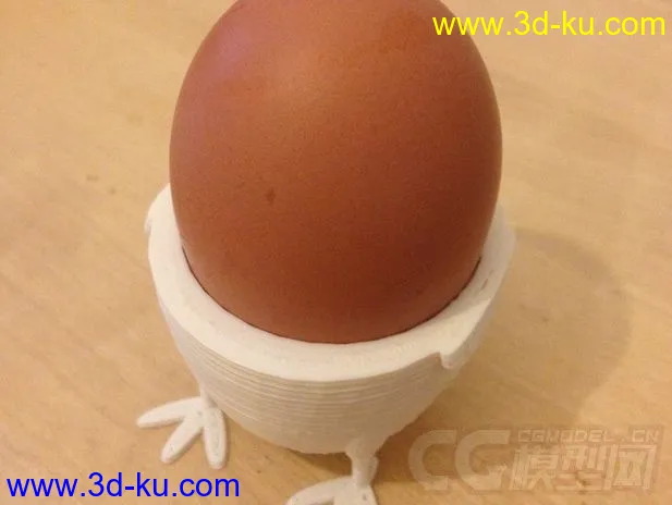 小型鸡蛋杯 3D打印模型 STL格式的图片1