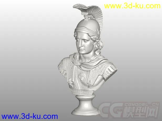 亚历山大帝 3D打印模型 STL格式的图片1
