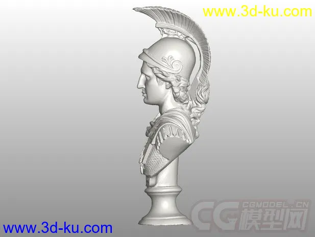亚历山大帝 3D打印模型 STL格式的图片3