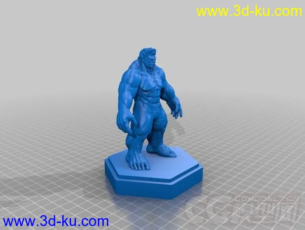 雄武的绿巨人 3D打印模型 STL格式的图片2