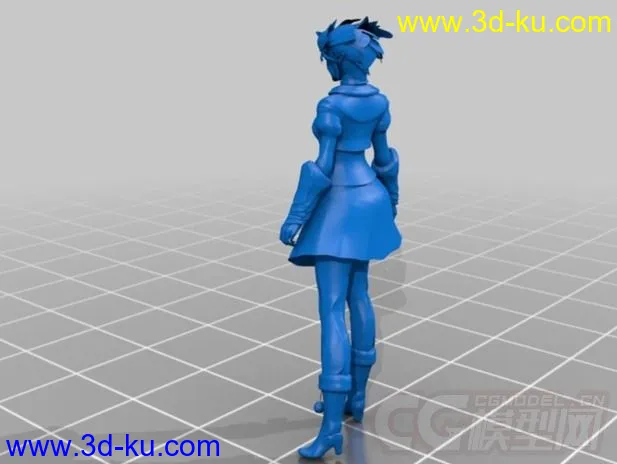 游戏美女 3D打印模型 STL格式的图片2
