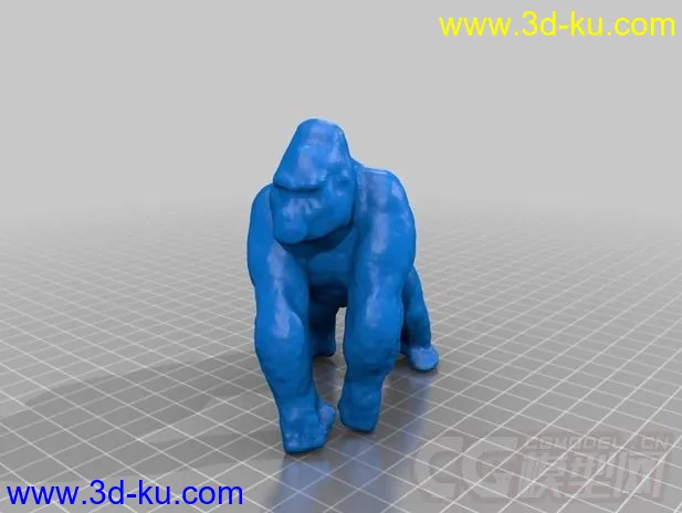 大猩猩扫描 3D打印模型 STL格式的图片1