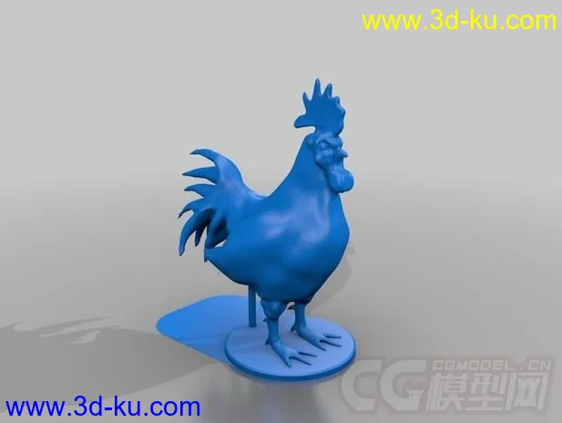 大公鸡 3D打印模型 STL格式的图片1