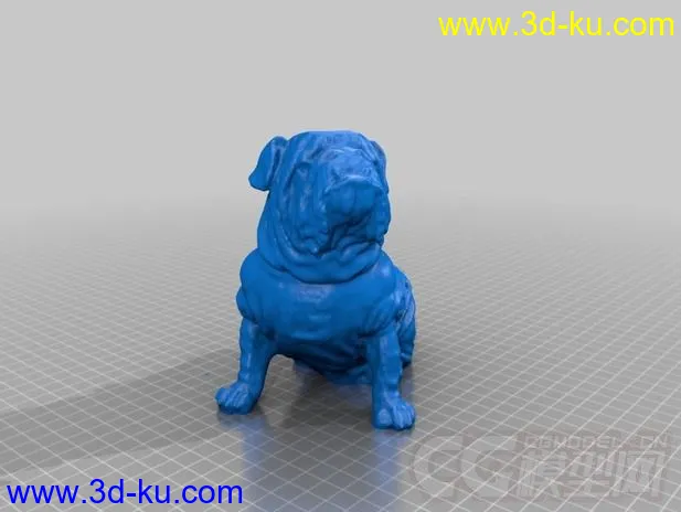 格鲁吉亚斗牛犬 3D打印模型 STL格式的图片1