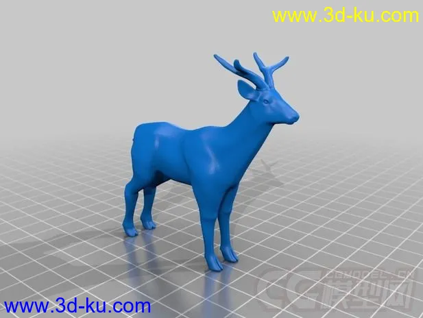 梅花鹿 3D打印模型 STL格式的图片1