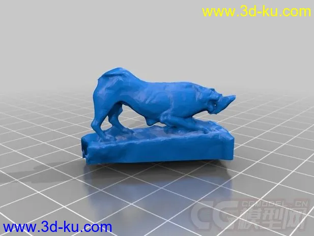 狮子雕像 3D打印模型 STL格式的图片2