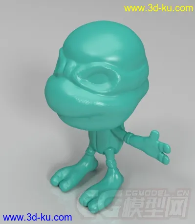 忍者神龟大头版 3D打印模型 STL格式的图片1