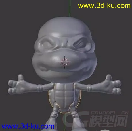 忍者神龟大头版 3D打印模型 STL格式的图片2