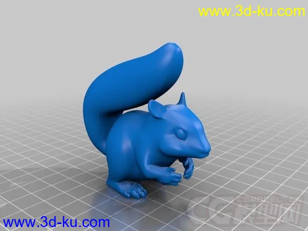 小松鼠 3D打印模型 STL格式的图片1