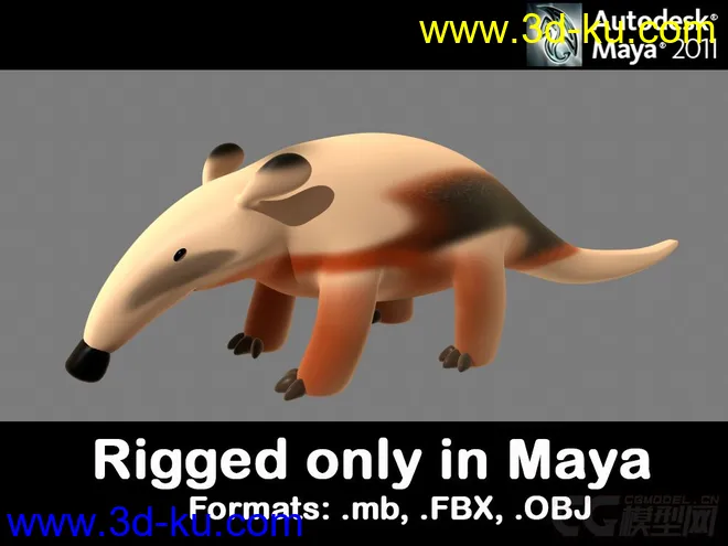 Anteater 食蚁兽模型的图片1