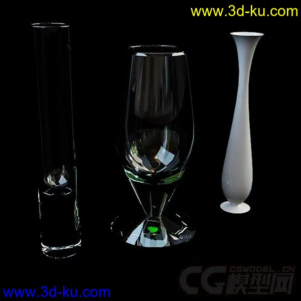 装饰物品 玻璃瓶 瓷瓶模型的图片1