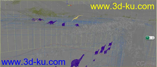 恐龙世界 原始森林 森林 原始 山 大山模型的图片6