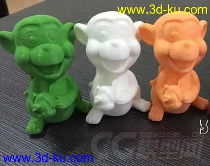 小猴子3D打印模型的图片1