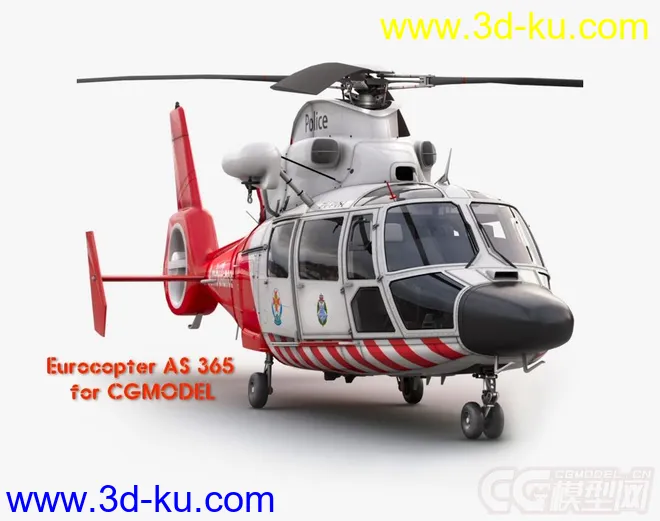 Eurocopter AS 365 EMS Air Ambulance Helicopter直升机模型的图片2