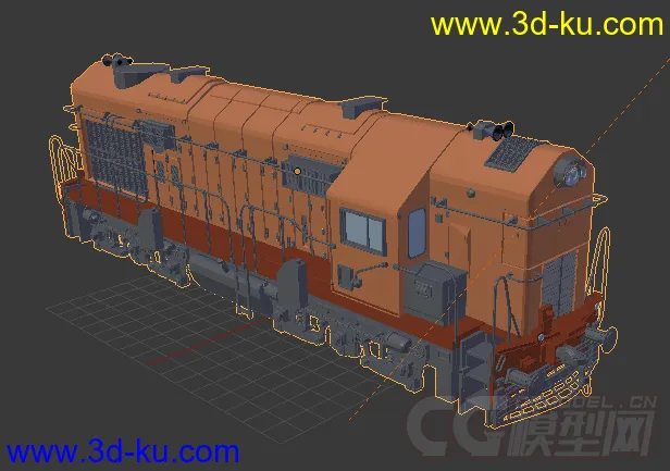 火车头有材质模型的图片4