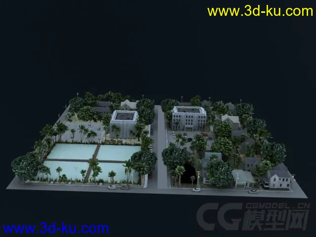 影视级别现代城镇场景模型的图片8