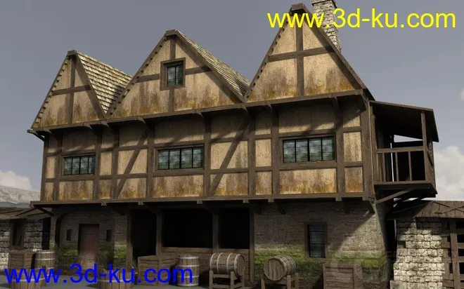 不分包：中世纪建筑合集包模型的图片4