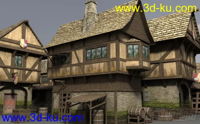 不分包：中世纪建筑合集包模型的图片5