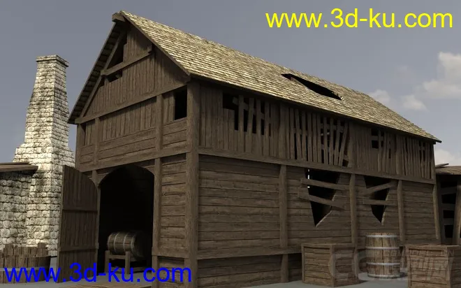 不分包：中世纪建筑合集包模型的图片6