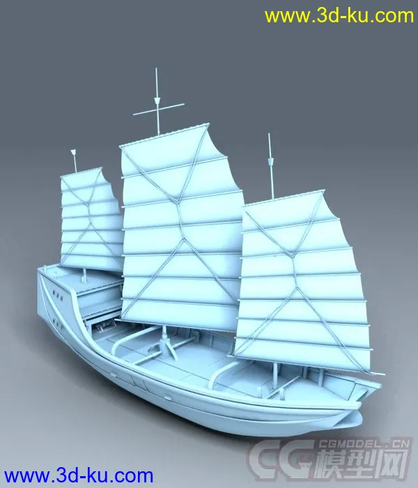 郑和下西洋_专属古代商船模型的图片5