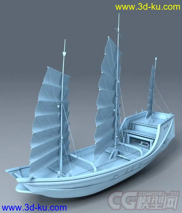 郑和下西洋_专属古代商船模型的图片6