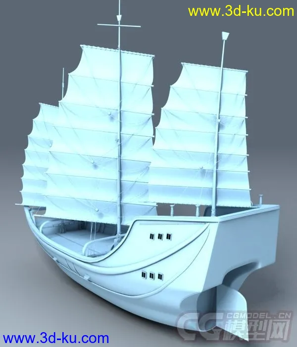 郑和下西洋_专属古代商船模型的图片7