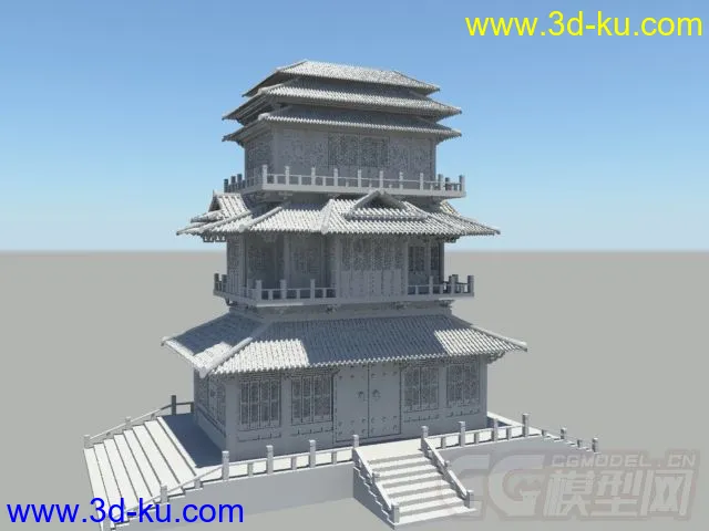 中国古建筑模型的图片1