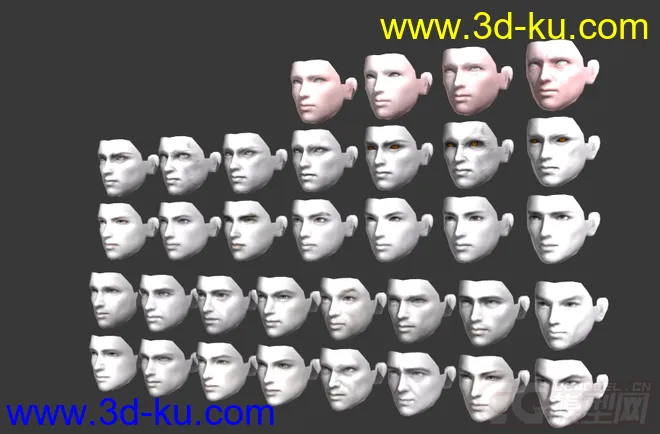 男性面部合集模型的图片1