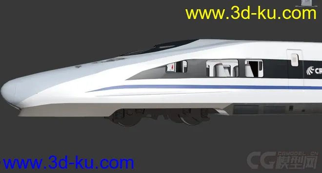 高仿铁路局动车crh5列车模型，带动画材质的图片4
