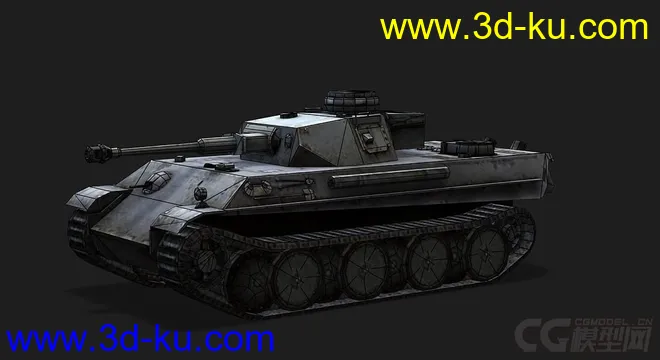 德国_PzV_PzIV_ausf_Alfa 空降坦克模型的图片5
