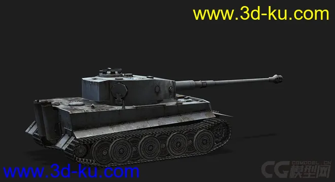 德国_PzVI_Tiger_I 虎Ⅰ重型坦克模型的图片3
