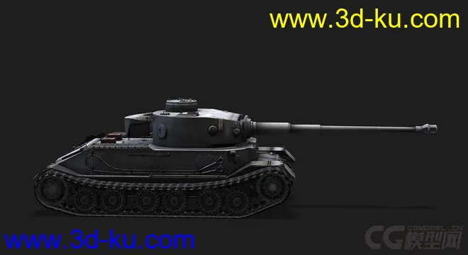 德国_PzVI_Tiger_P虎式重型坦克模型的图片2