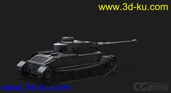 德国_PzVI_Tiger_P虎式重型坦克模型的图片3