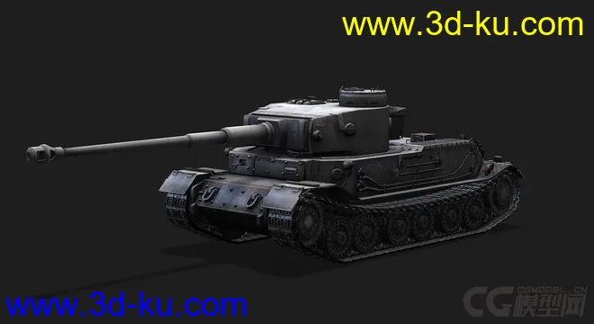 德国_PzVI_Tiger_P虎式重型坦克模型的图片4