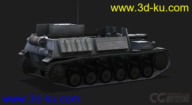 德国_Sturmpanzer_II 灰熊突击炮模型的图片3