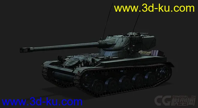 法国_AMX_13_75侦查坦克模型的图片5