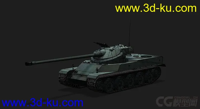 法国_AMX_50_100 重型坦克模型的图片5