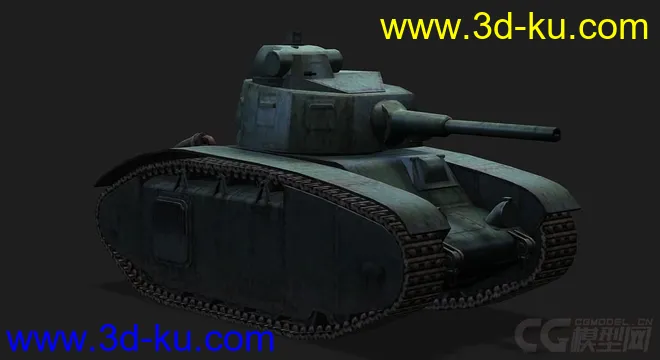 法国_BDR_G1B重型坦克模型的图片1